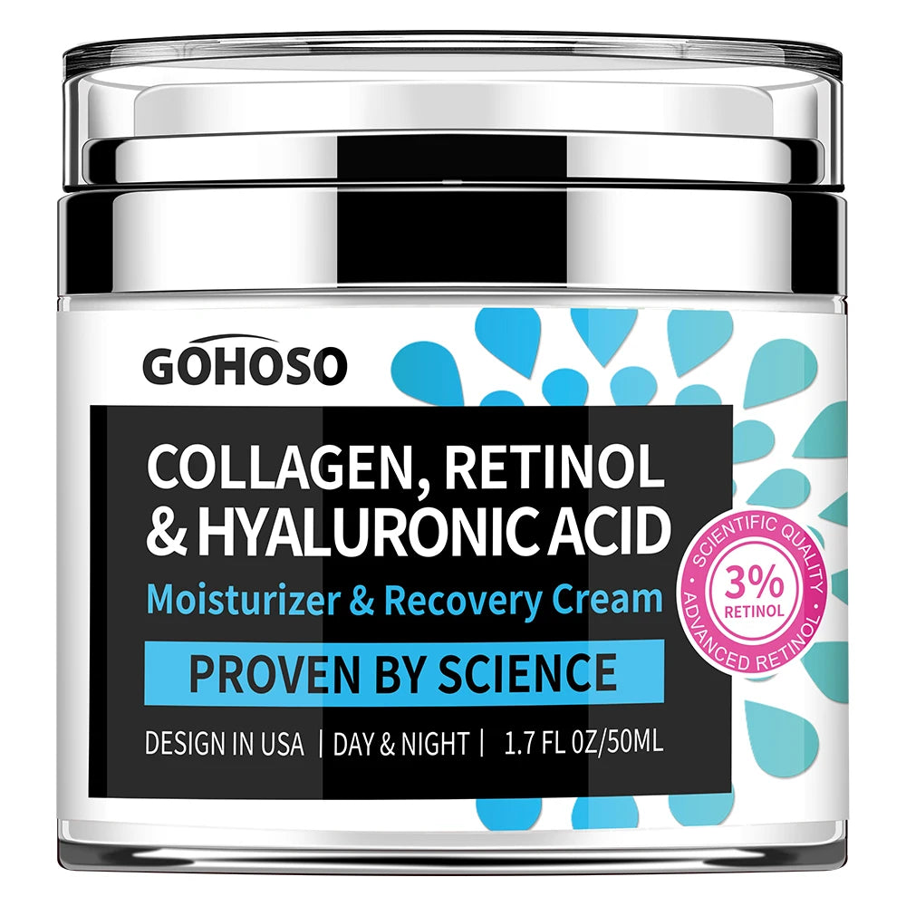 Face Skin Care Retinol Collagen Cream Anti-Aging Wrinkle Deep Hydration Moisturizing