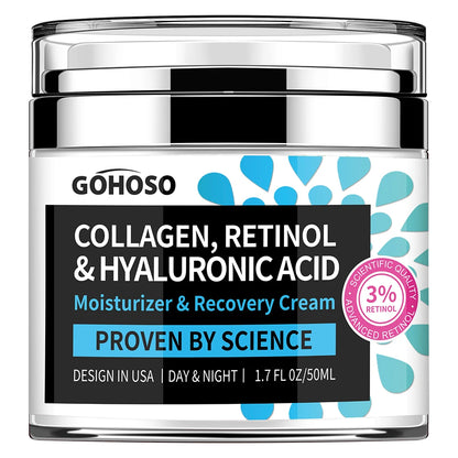 Face Skin Care Retinol Collagen Cream Anti-Aging Wrinkle Deep Hydration Moisturizing