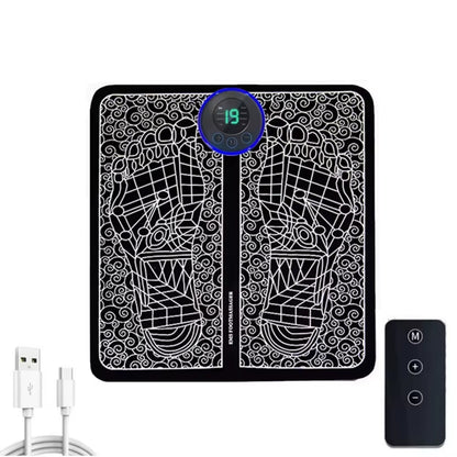 EMS Foot Massager with Remote Control Relaxation Pads Electric Massag Tool to Relieve Sore Feet Cramps Ankle Sprain Swollen Feet