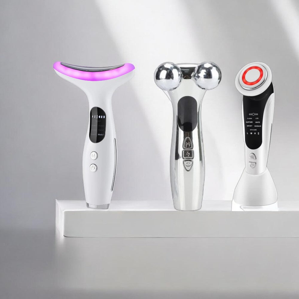 EMS Facial Roller Massager – Microcurrent Face Lifting & Skin Tightening Device