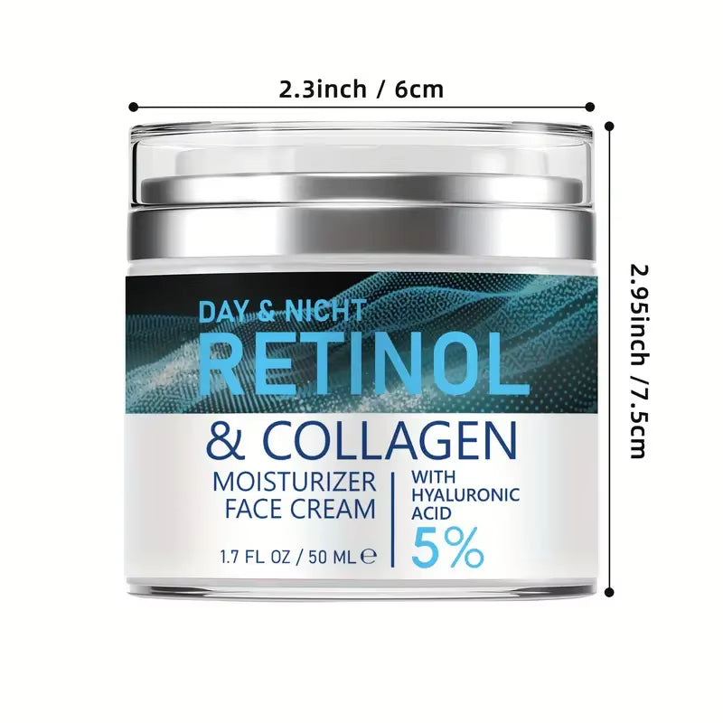 Face Skin Care Retinol Collagen Cream Anti-Aging Wrinkle Deep Hydration Moisturizing