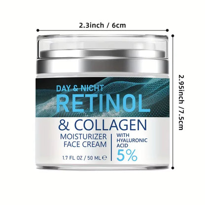 Face Skin Care Retinol Collagen Cream Anti-Aging Wrinkle Deep Hydration Moisturizing
