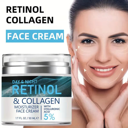 Face Skin Care Retinol Collagen Cream Anti-Aging Wrinkle Deep Hydration Moisturizing