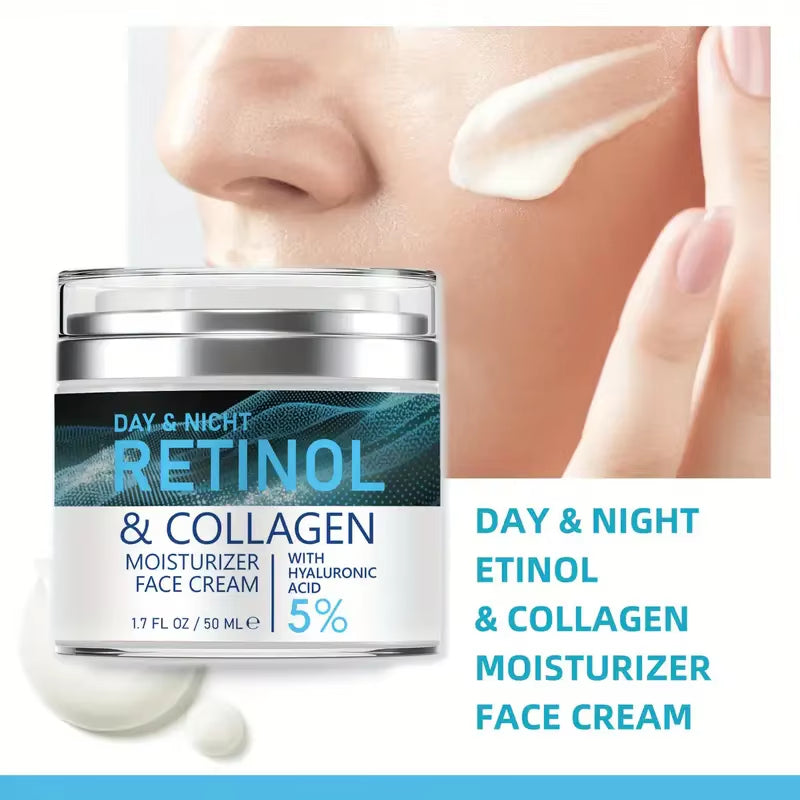 Face Skin Care Retinol Collagen Cream Anti-Aging Wrinkle Deep Hydration Moisturizing
