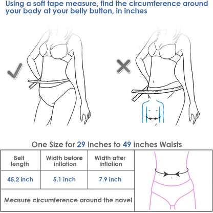 Back Decompression Lumbar Support Belt Waist Air Traction Brace Spinal Back Relief Belt Backache Pain Release Massager